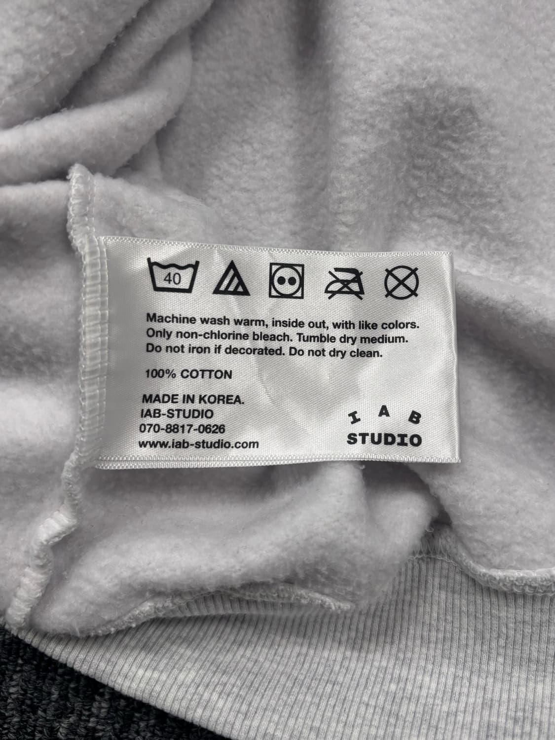 아이앱스튜디오 그레이 후드티 상품이미지8