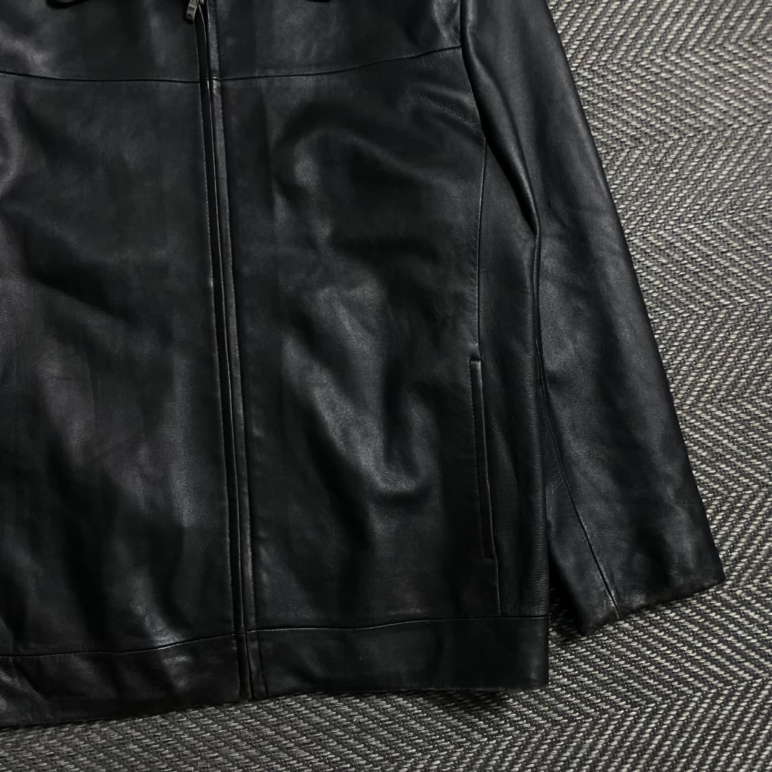 Solomon 아카이브 램스킨 싱글 라이더 레더 가죽 자켓 y 4758 상품이미지3