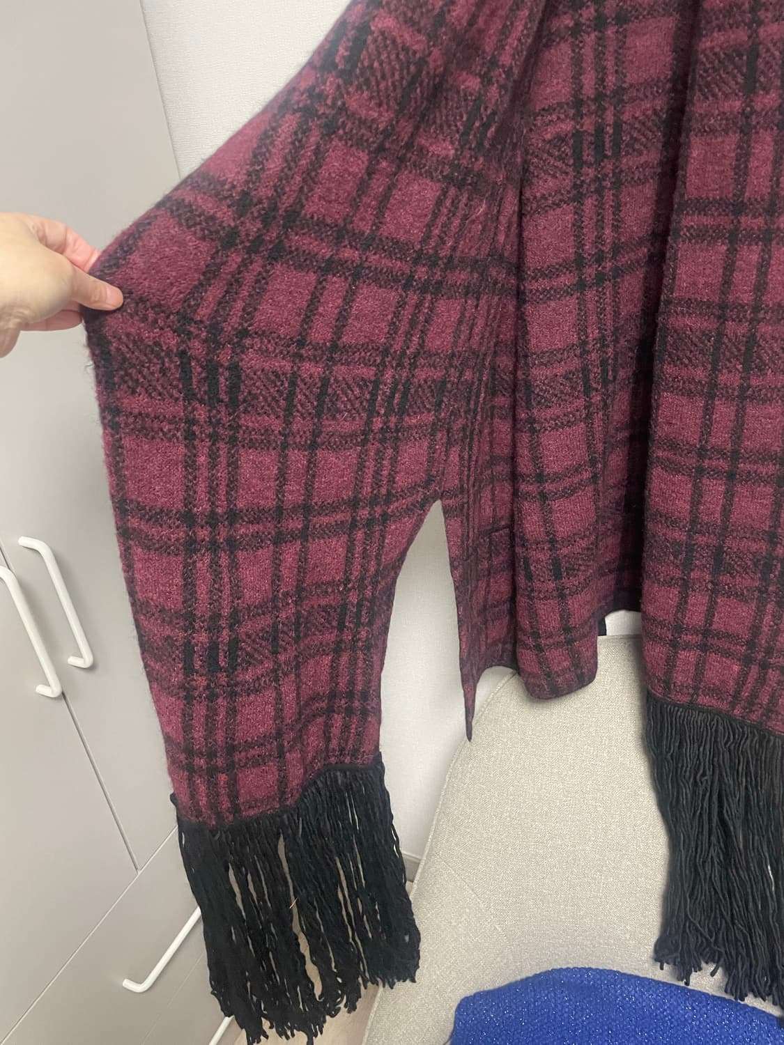 디젤 프린지 머플러 니트코트 상품이미지2