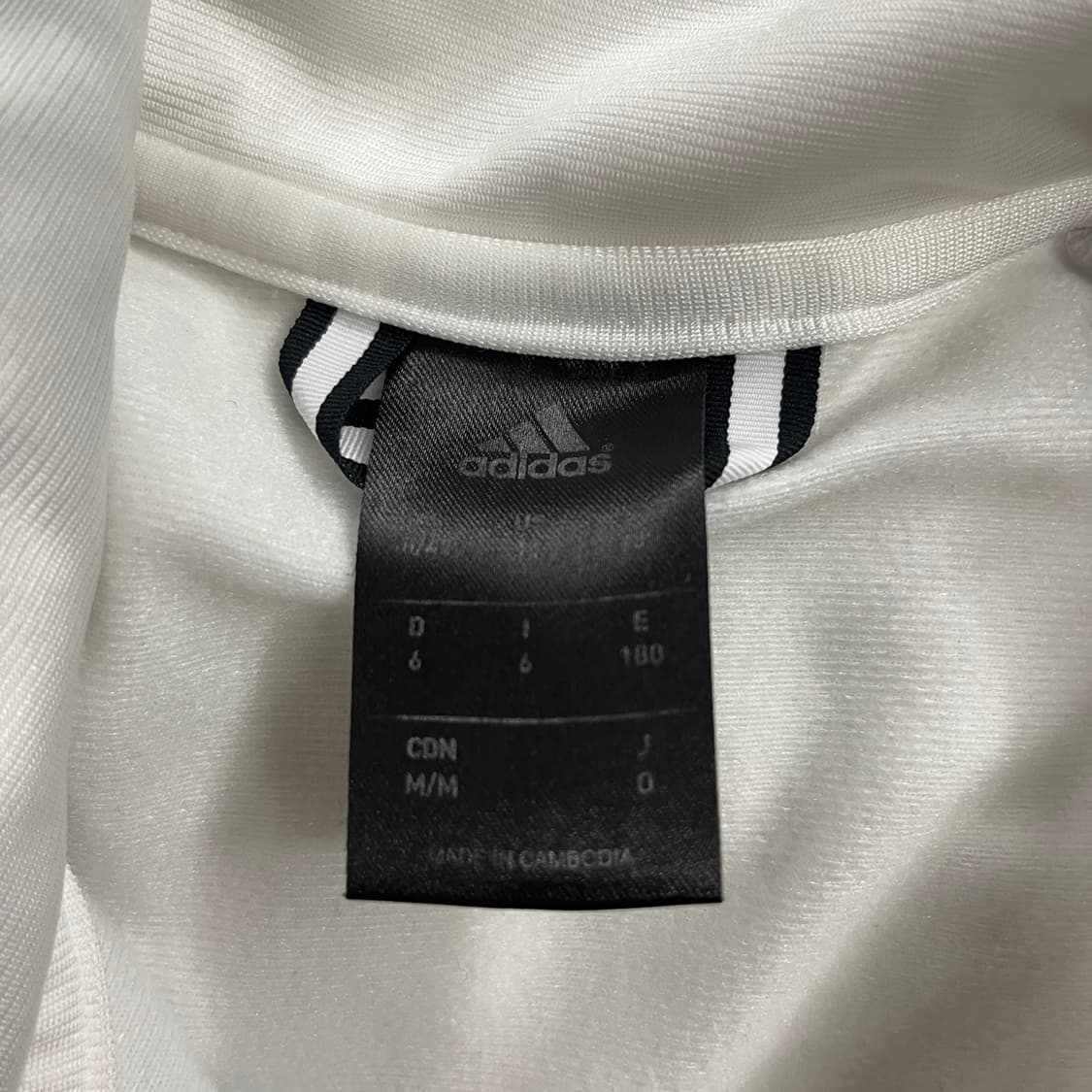 아디다스 흰검 화이트 블랙 져지 트랙탑  상품이미지5