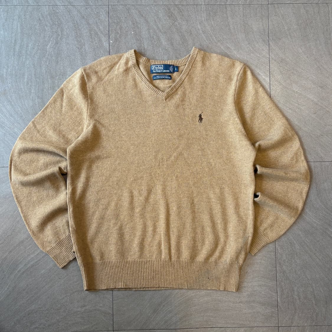 폴로 정품 베이지 렘스울 니트  상품이미지1