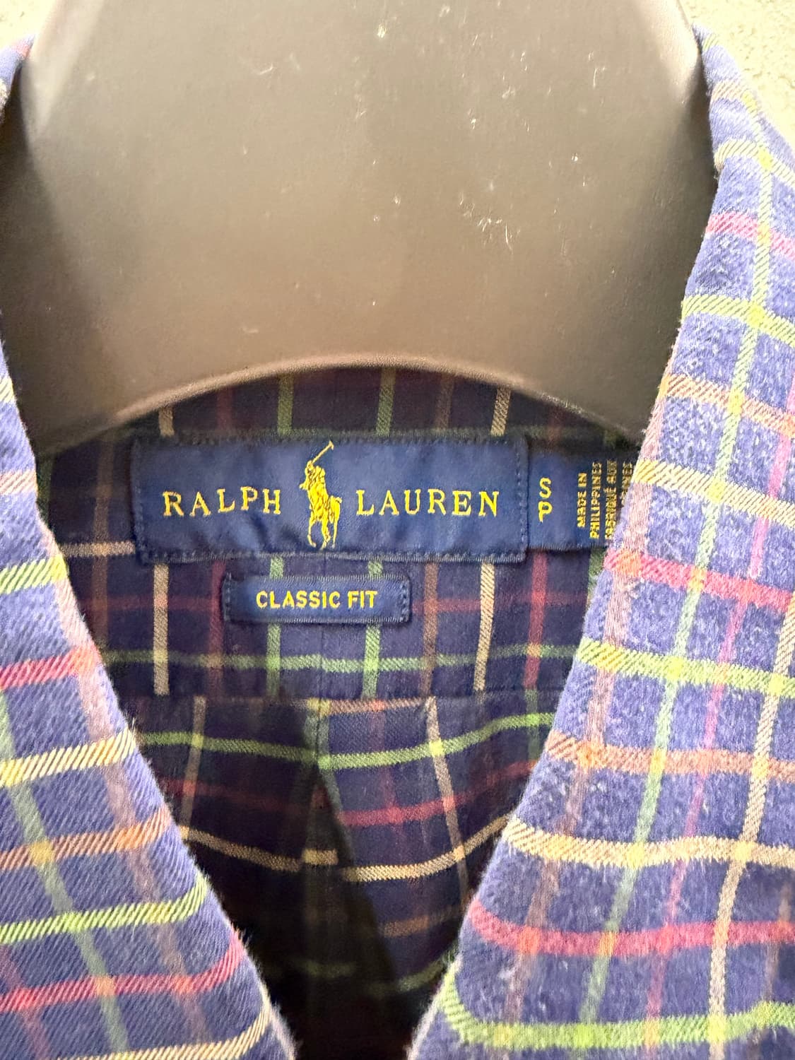 랄프로렌 남성 체크 셔츠 S 상품이미지3