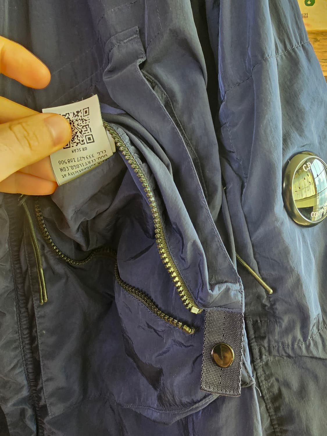 xl 씨피 CP컴퍼니 네이비 나일론 자켓 팔아요 상품이미지6