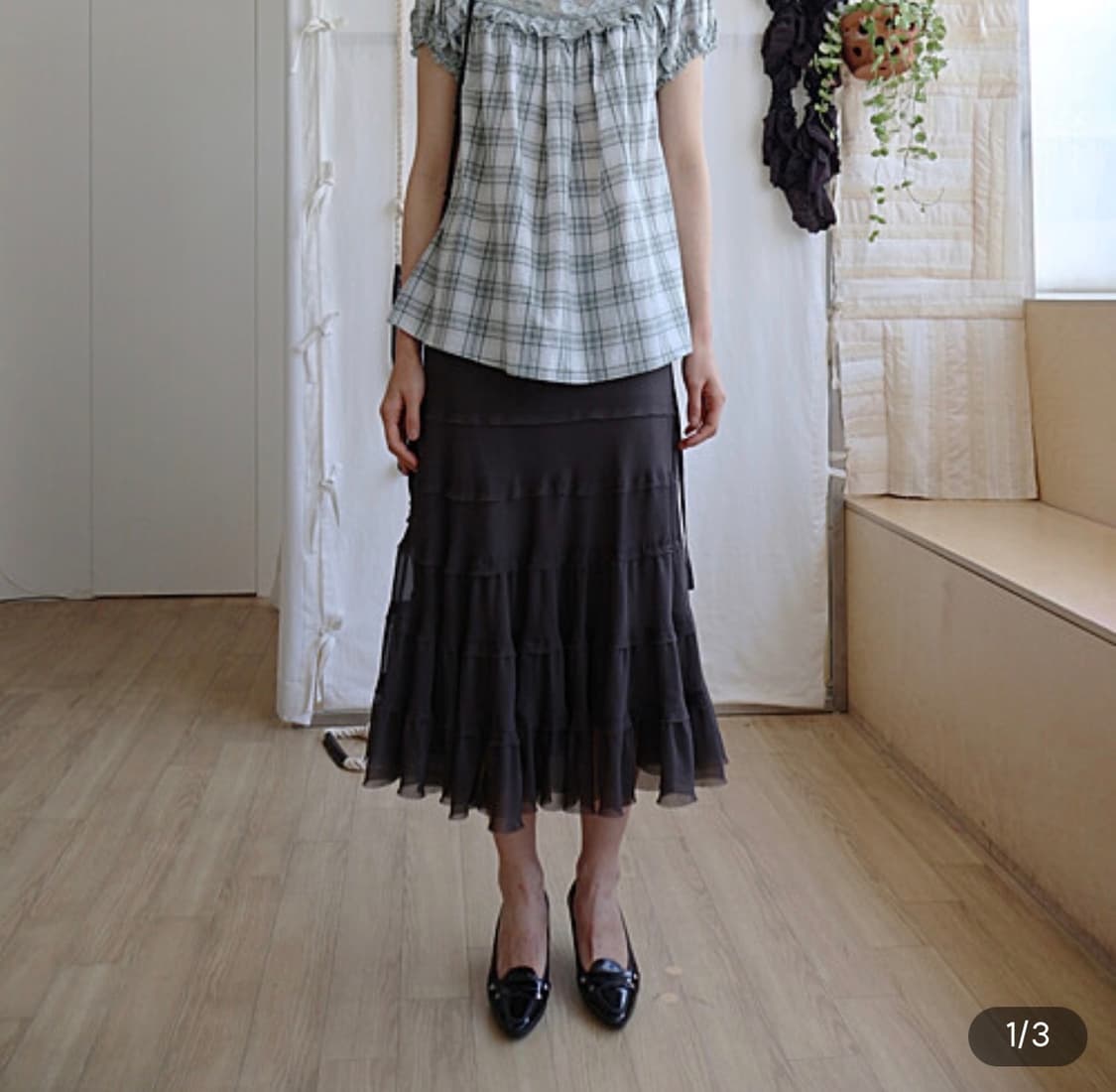콜로신스 NORA SHIMMERING SKIRT 상품이미지1