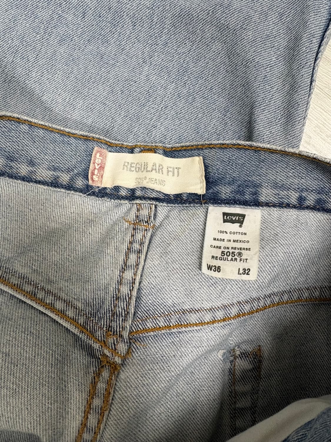 리바이스 505 미키마우스 커스텀 팬츠 상품이미지5