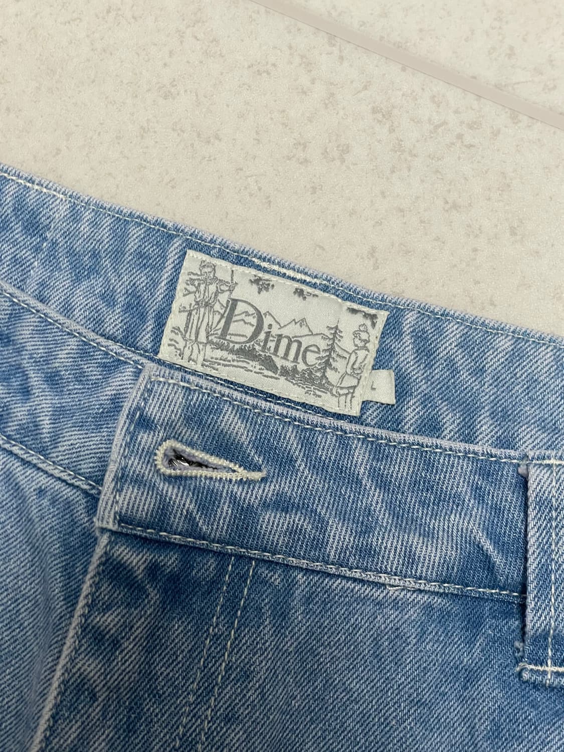 [L]다임 배기 데님팬츠 dime baggy denim 상품이미지1