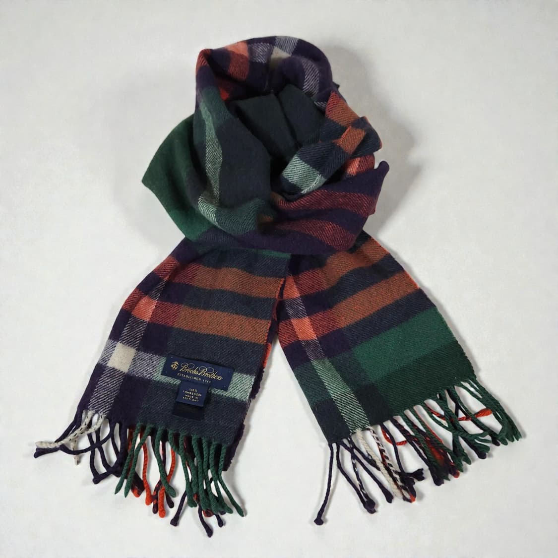 BROOKS BROTHERS 브룩스브라더스 램스울 체크 머플러 겨울 상품이미지1