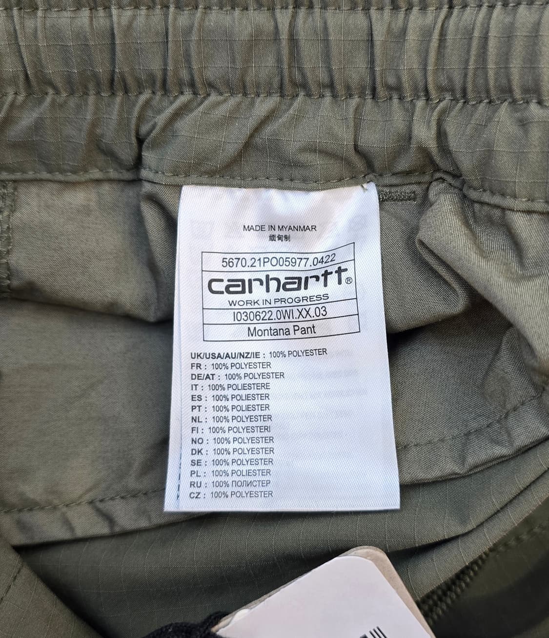(새상품)칼하트 WIP 몬타나 카고팬츠 L사이즈(34~36) 상품이미지10