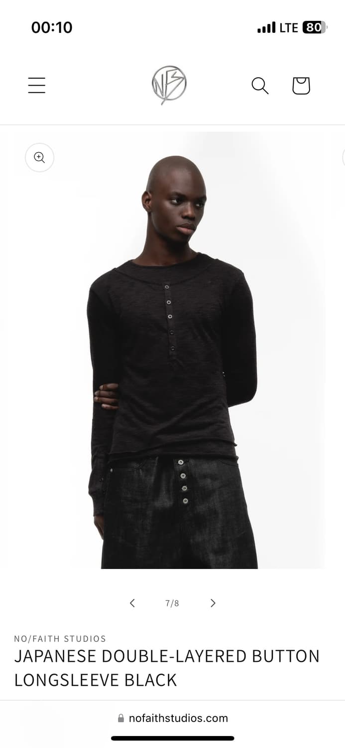 Nofaith Studios 재패니즈 더블 레이어 버튼 롱슬리브 상품이미지4