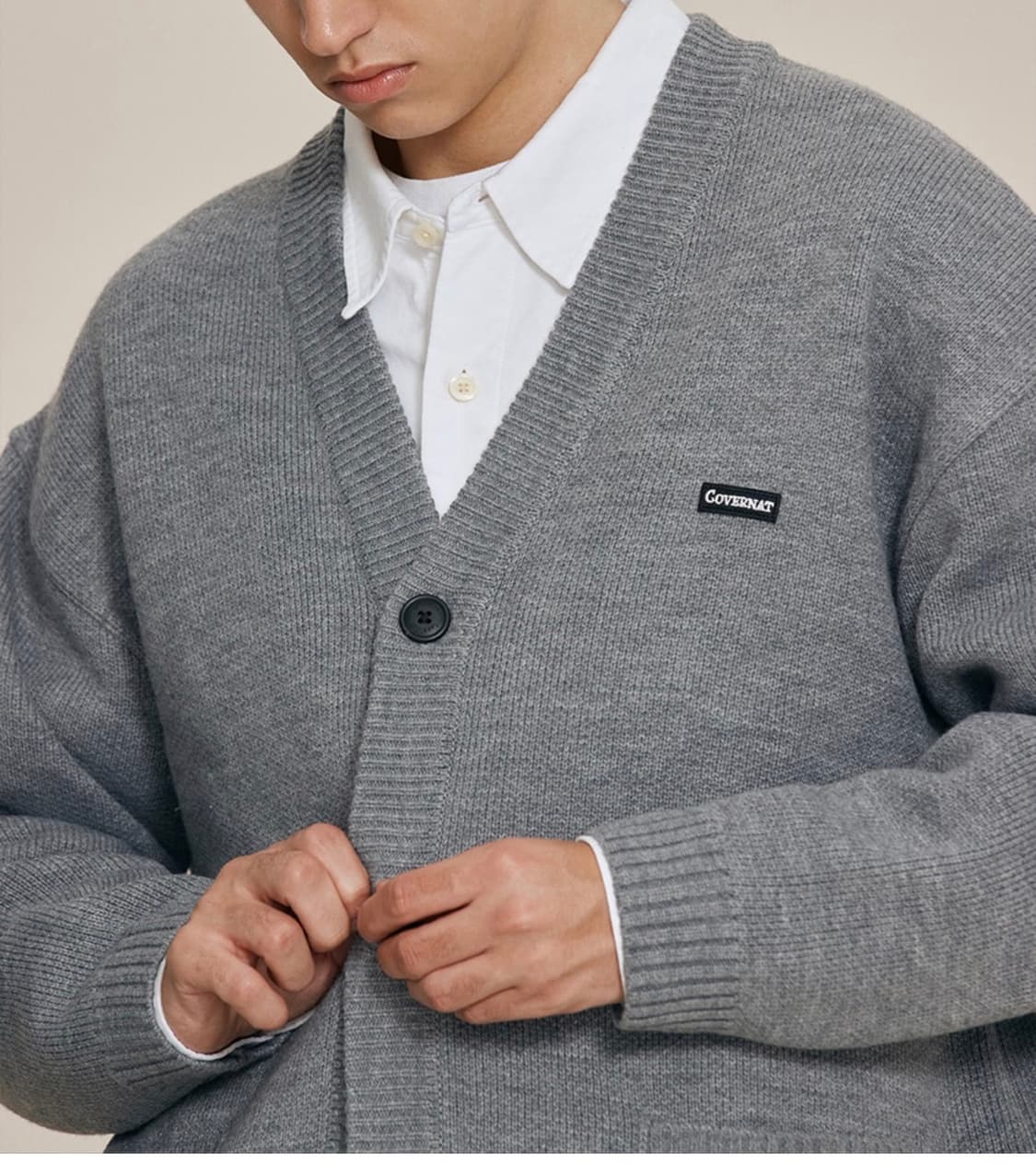 커버낫 베이직 소프트 니트 가디건_그레이 상품이미지2