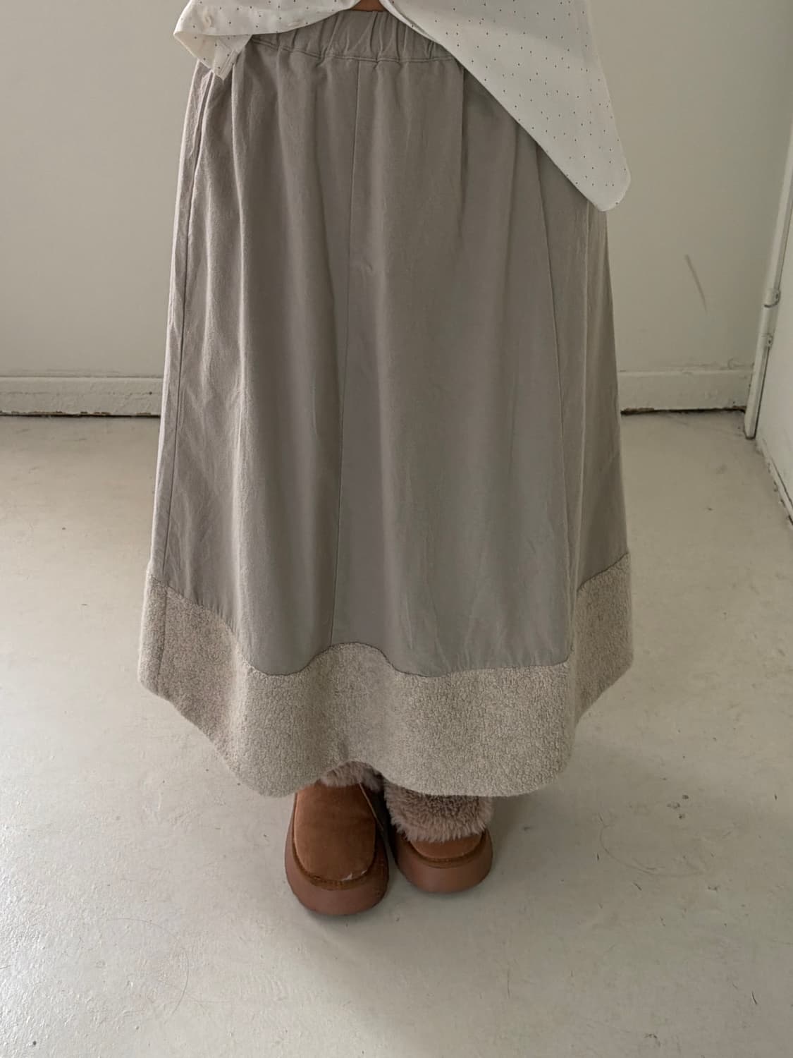 일본빈티지 모리 후리스 롱스커트 상품이미지1