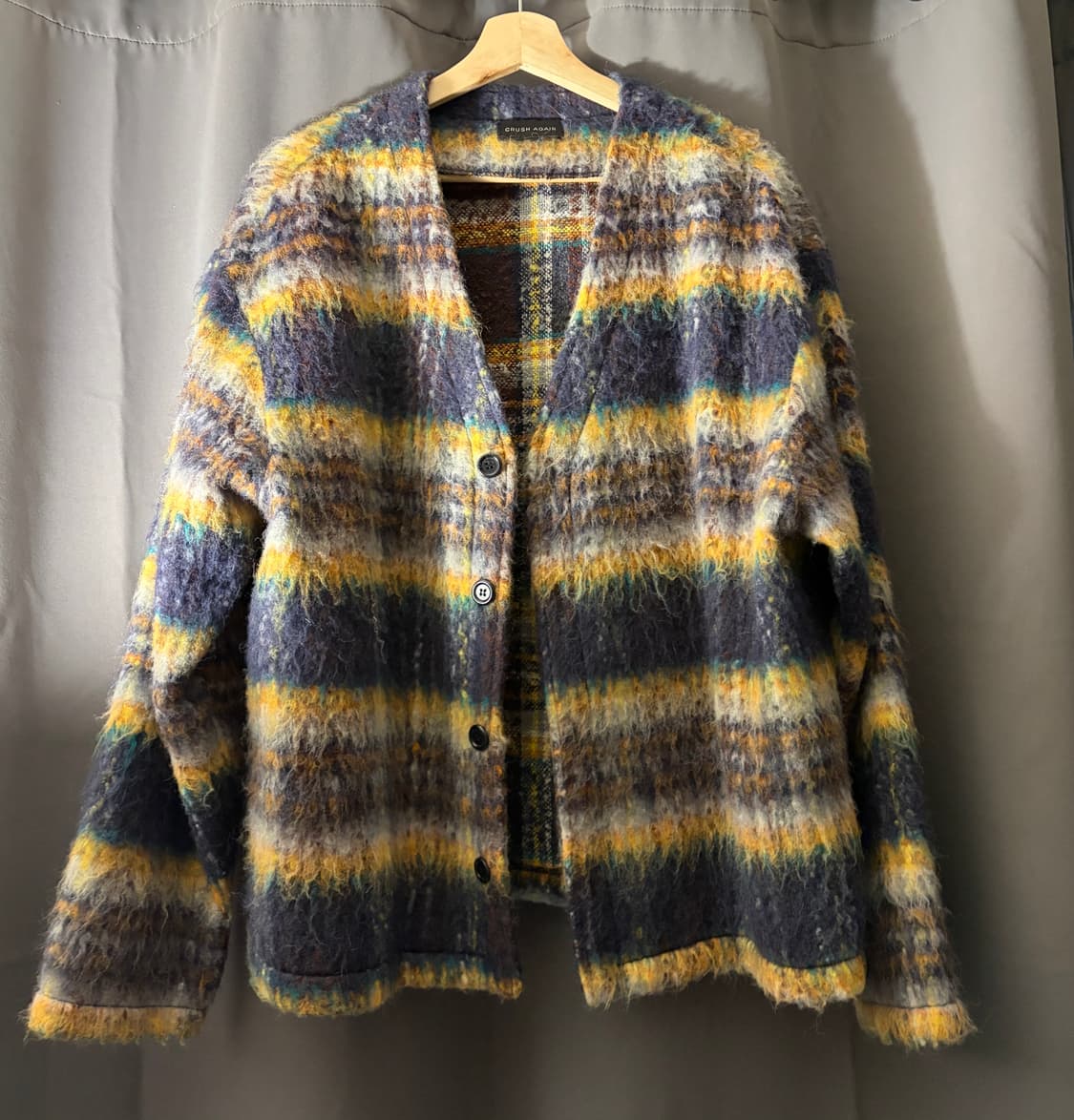 크러쉬어게인 모헤어 가디건 상품이미지2