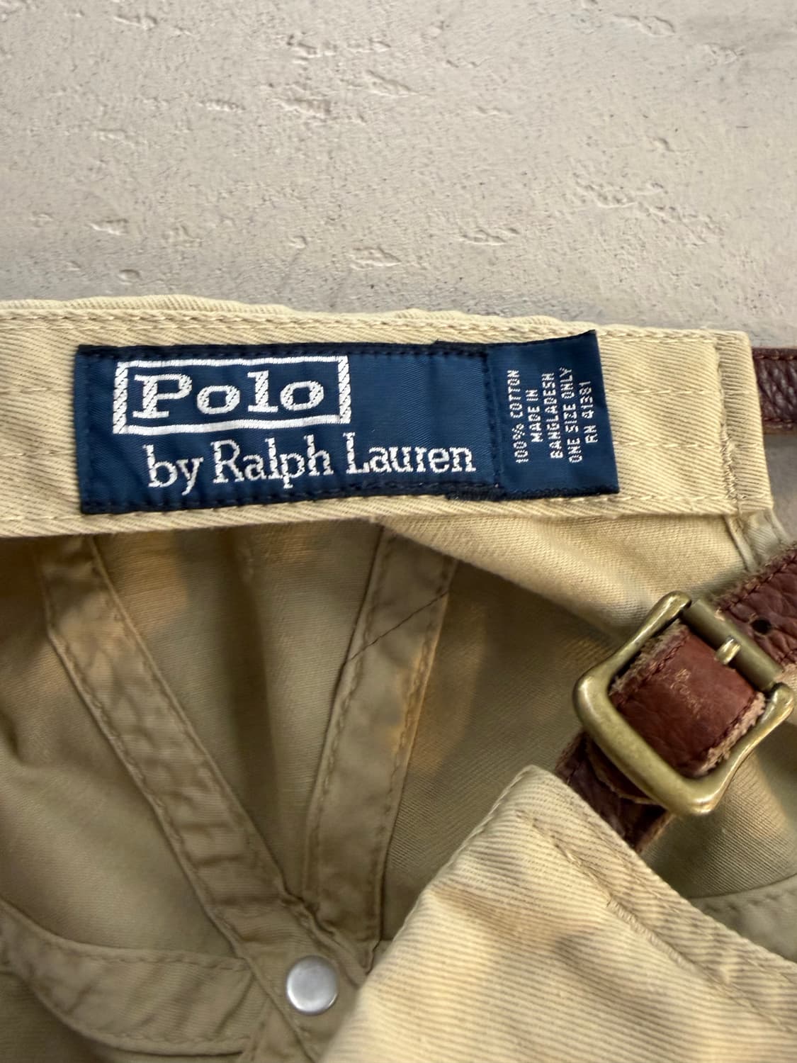 폴로 랄프로렌 베이지 볼캡 상품이미지6