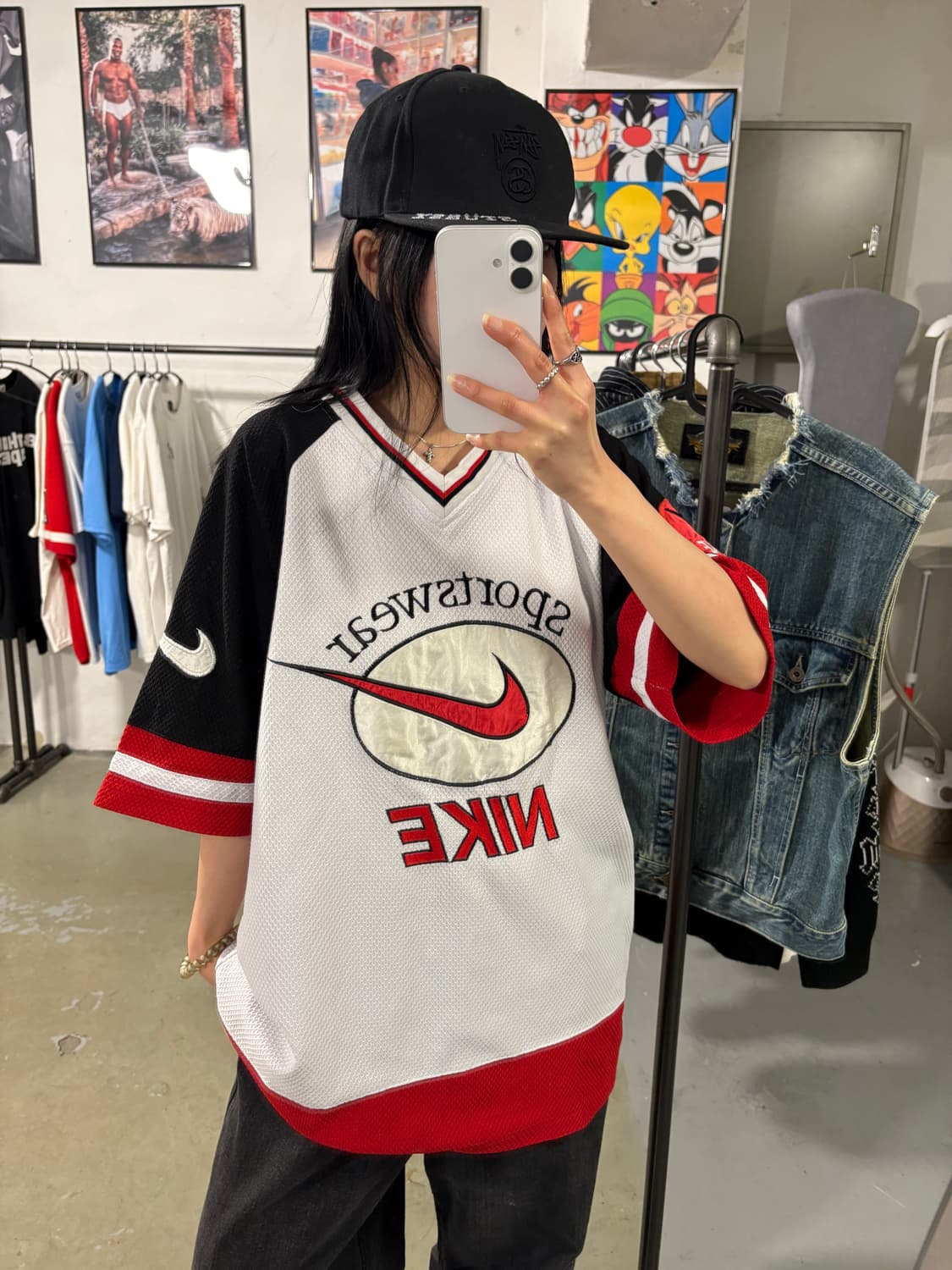 나이키 90‘s 스포티웨어 매쉬져지 상품이미지3