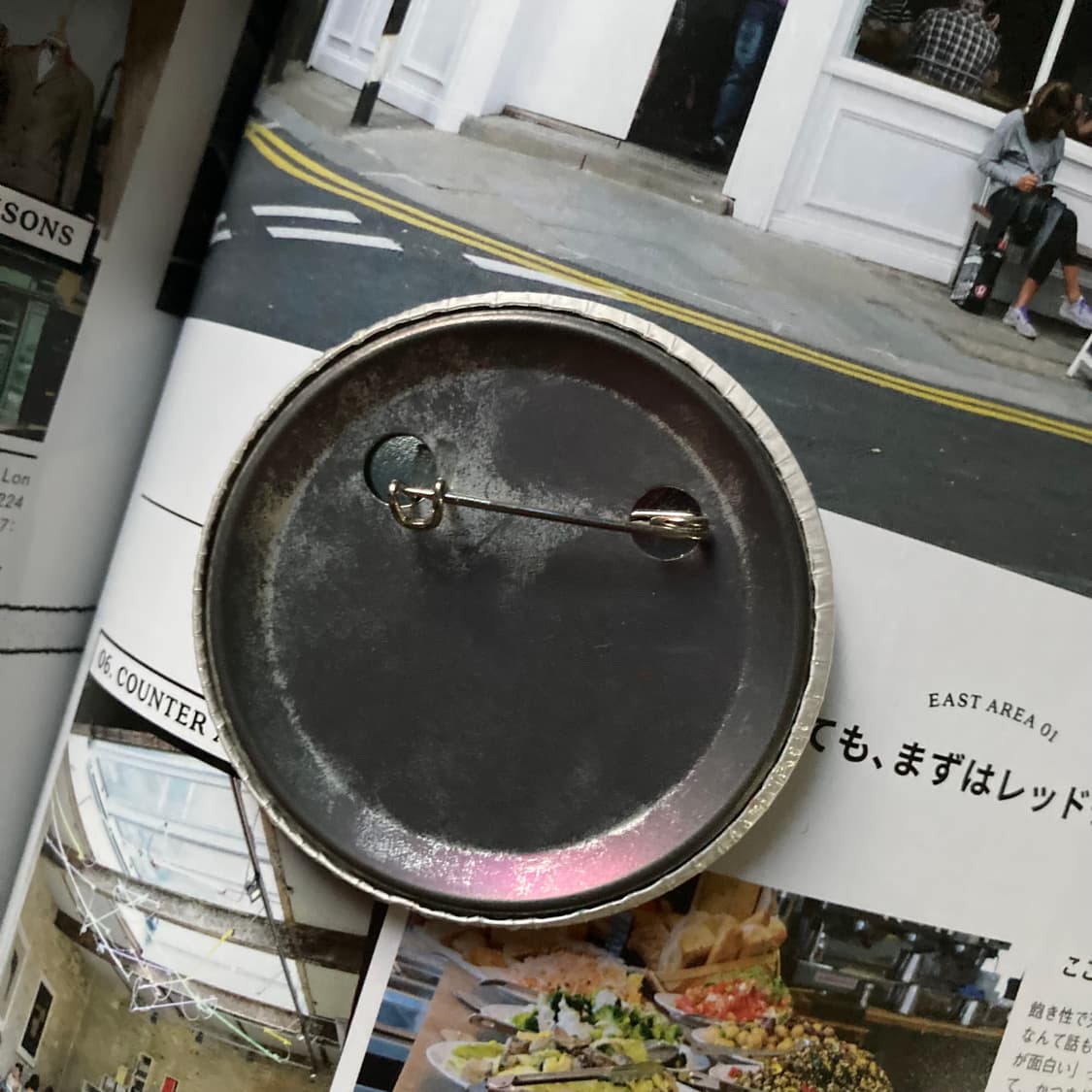 빈티지 FOUNDED 1968 프린팅 핀 버튼 뱃지 브로치 악세사리 상품이미지2