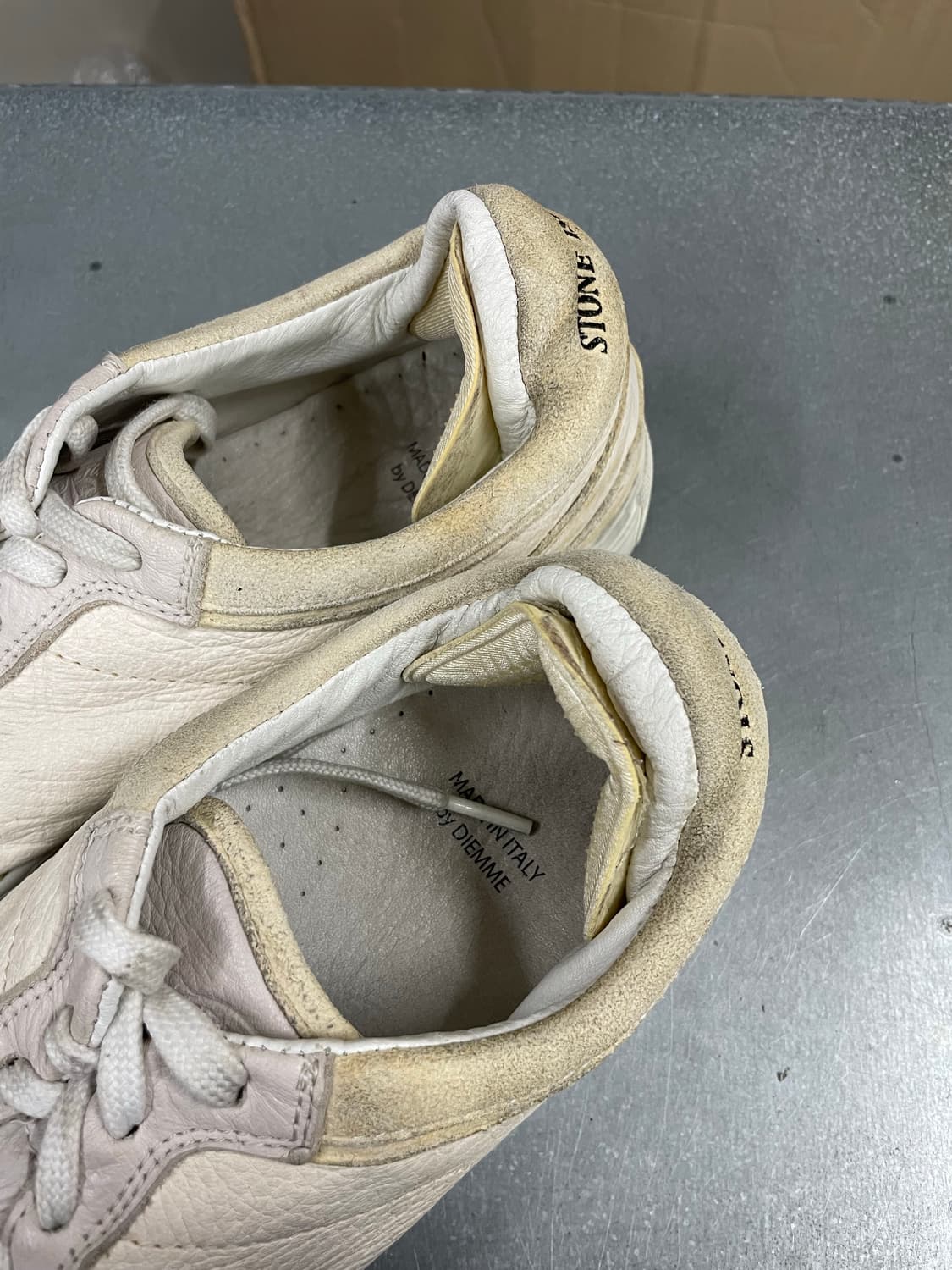 스톤아일랜드 X 디에메 스니커즈 화이트 46 상품이미지9