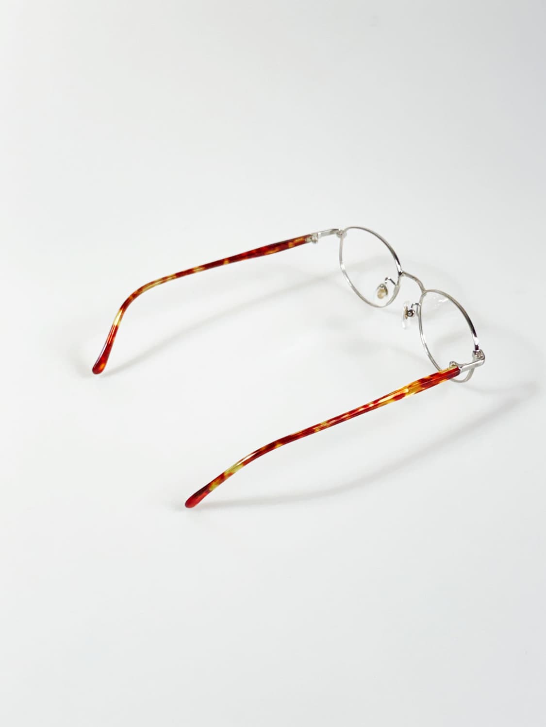 90s 실버 슬림 오벌 메탈 프레임 빈티지 안경 상품이미지4