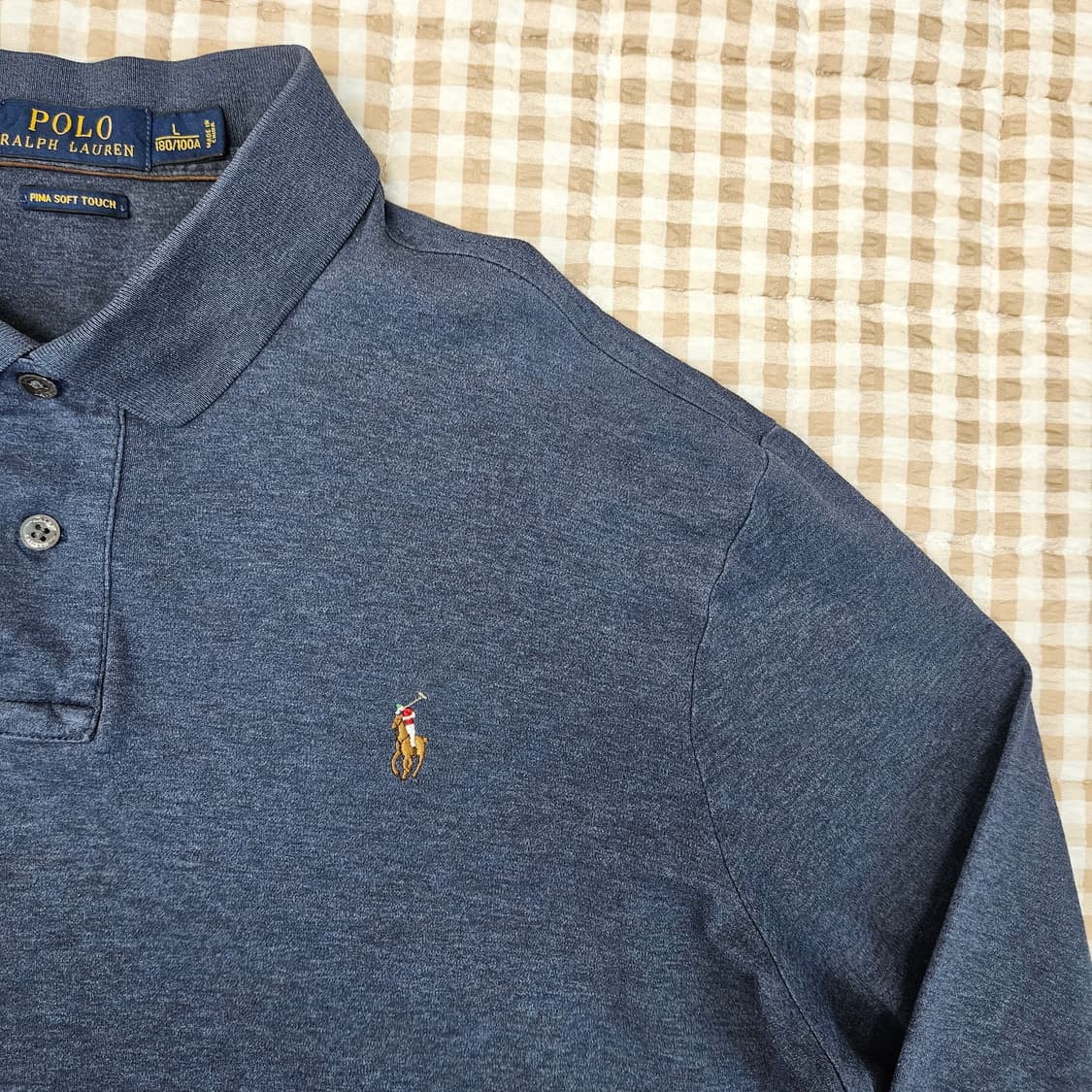폴로 랄프로렌 긴팔 카라티 남자100~105 상품이미지3