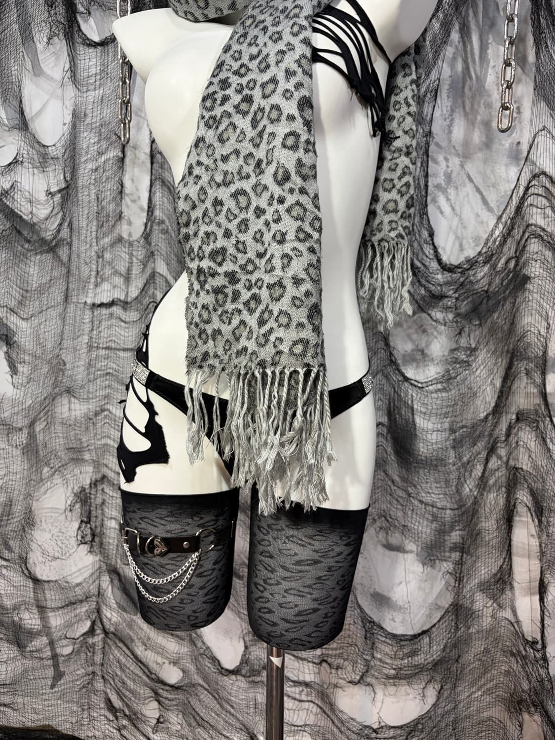 Leopard vtg scarf 상품이미지4