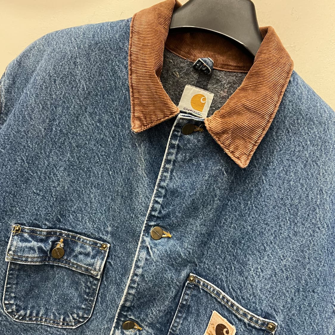 USA 칼하트 C59 DST 블랑켓 데님 초어 워크 자켓 XL TALL 상품이미지3