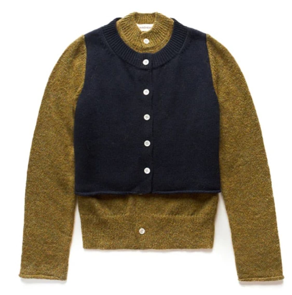 나마체코 레이어드 가디건 상품이미지1