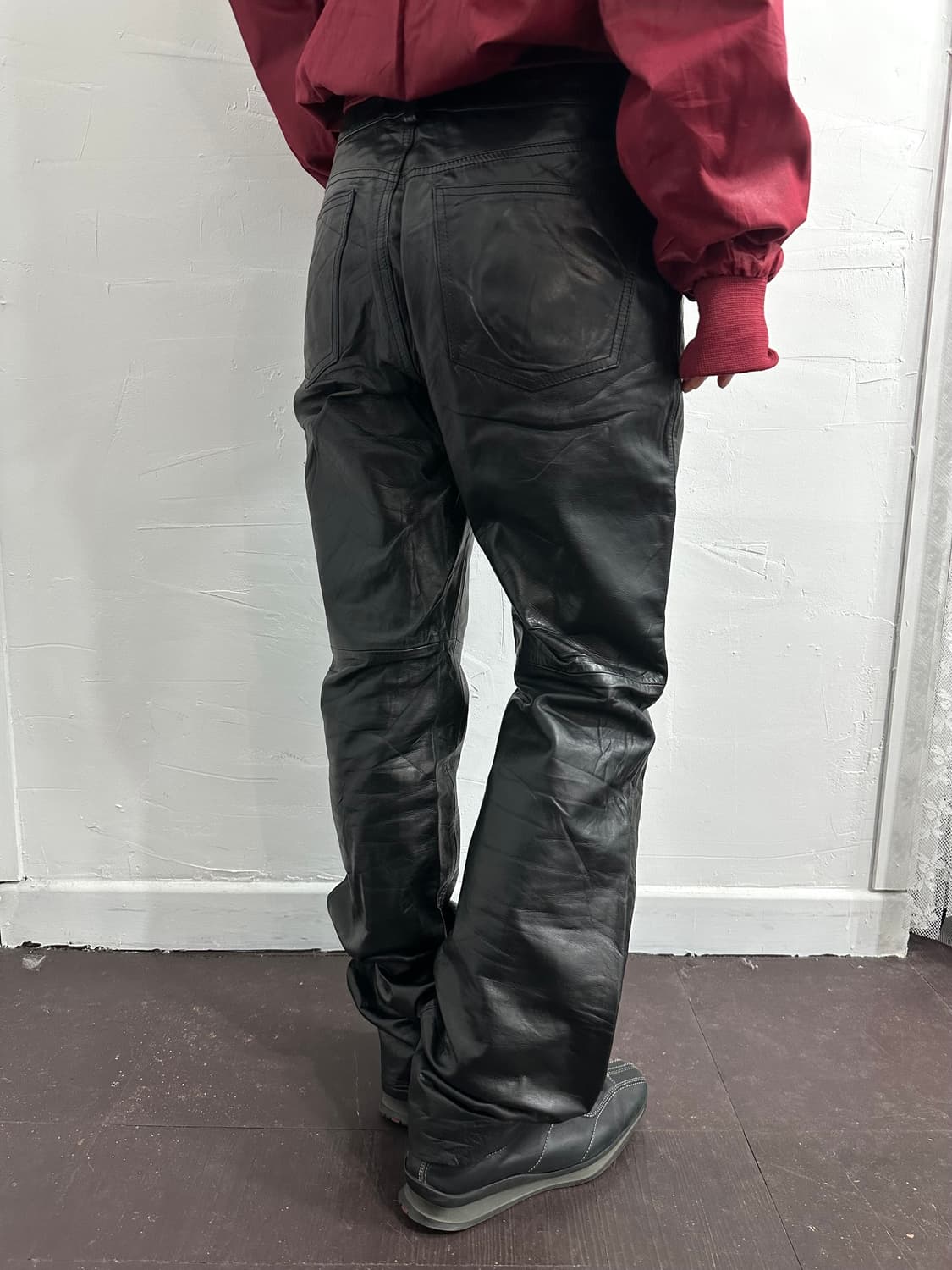 gap real leather bootscut pants 상품이미지5