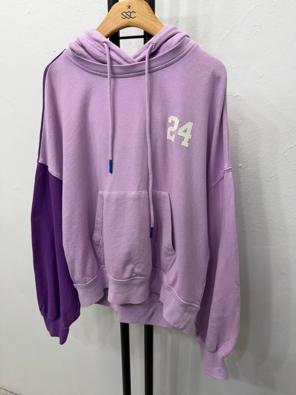 정품) SJYP 한섬 24 프린팅 오버핏 후드티 XS 상품이미지3