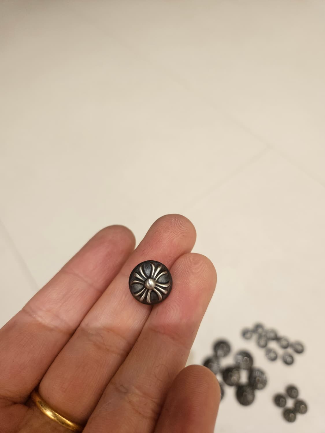 크롬하츠 925실버 머리끈 비니단추 리폼단추 상품이미지7