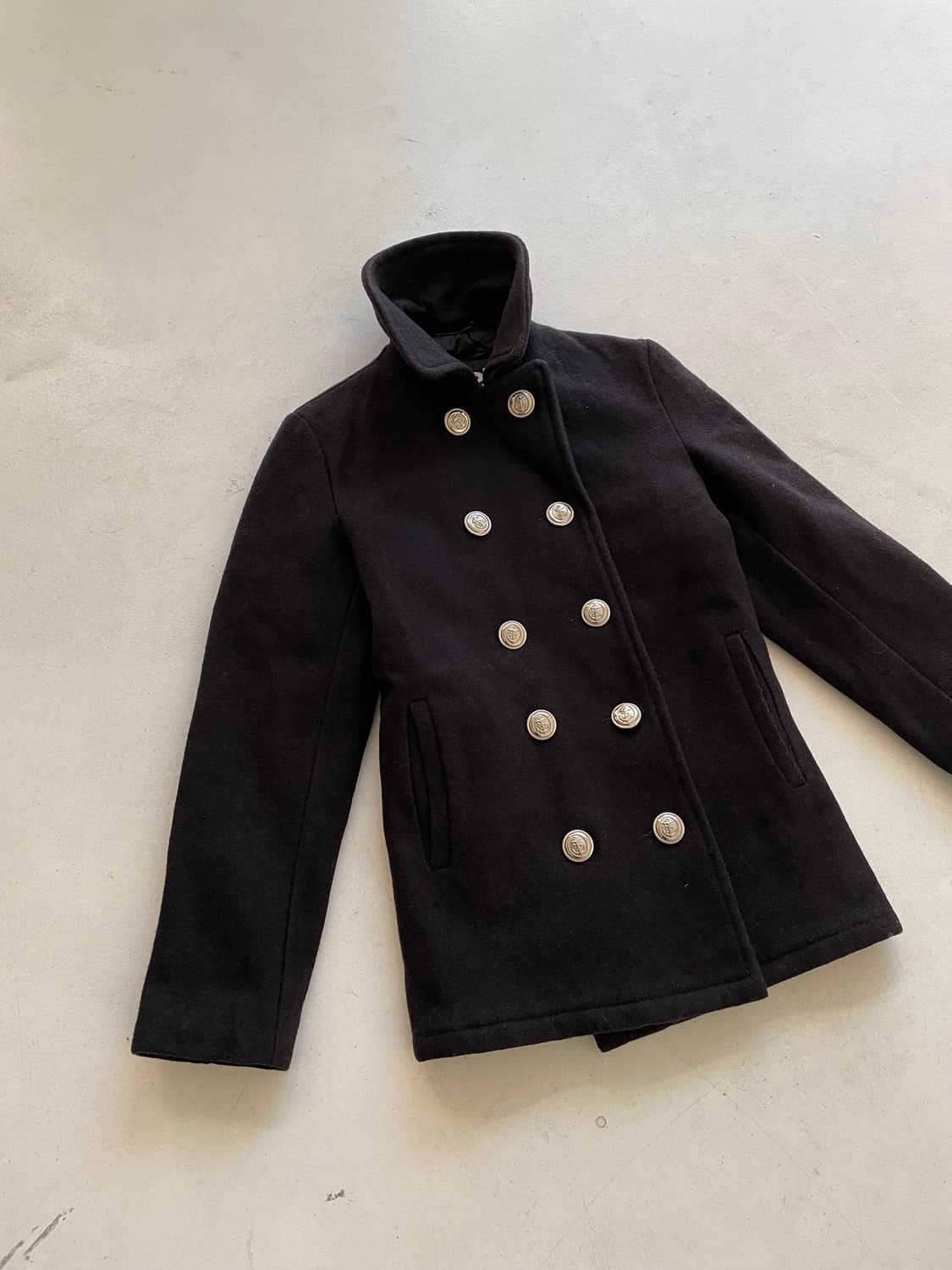 Schott NYC Peacoat Silver Button. 상품이미지4