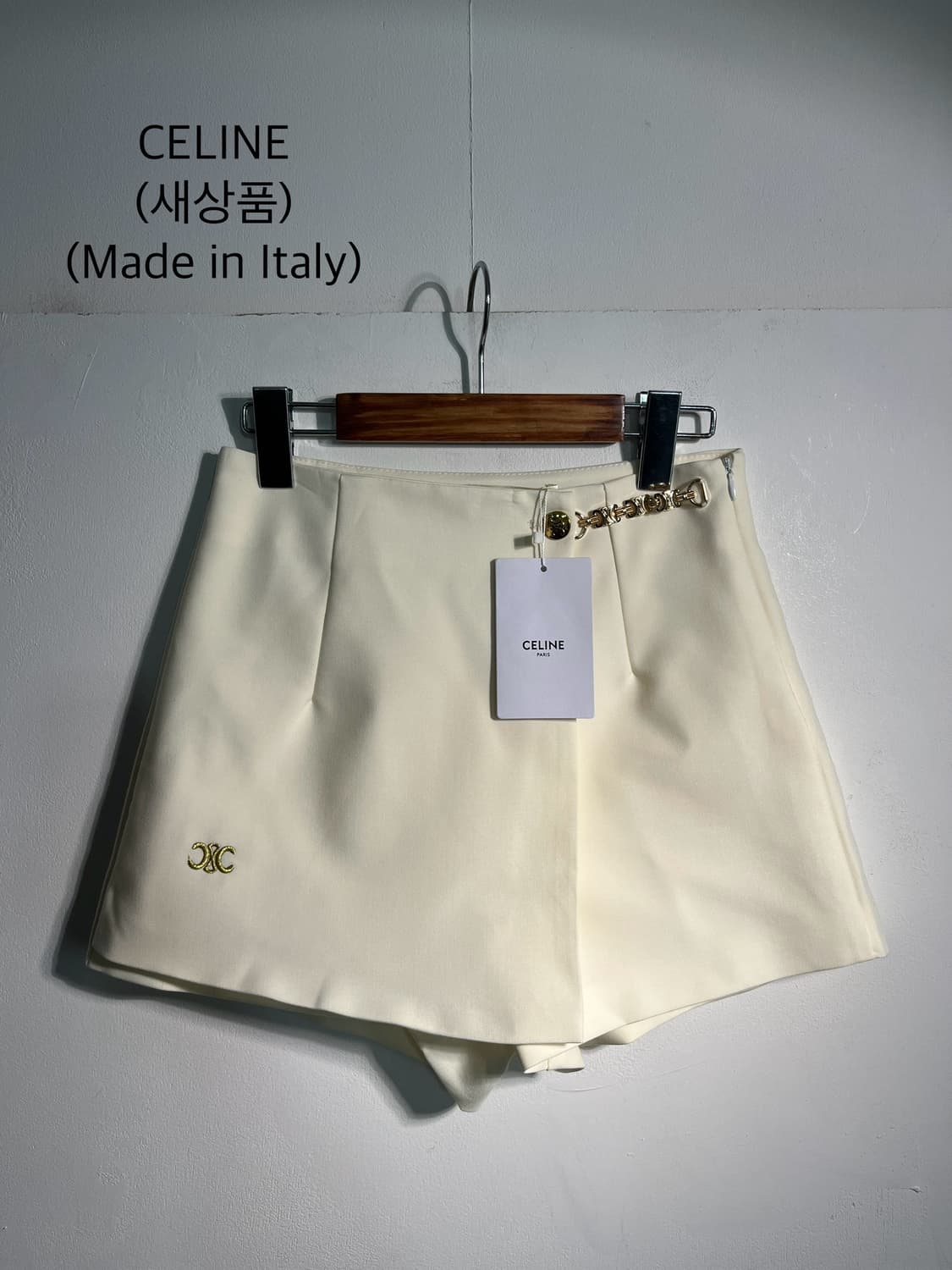 (새상품) CELINE 셀린느 로고 랩 치마 바지 (25inch) 상품이미지5