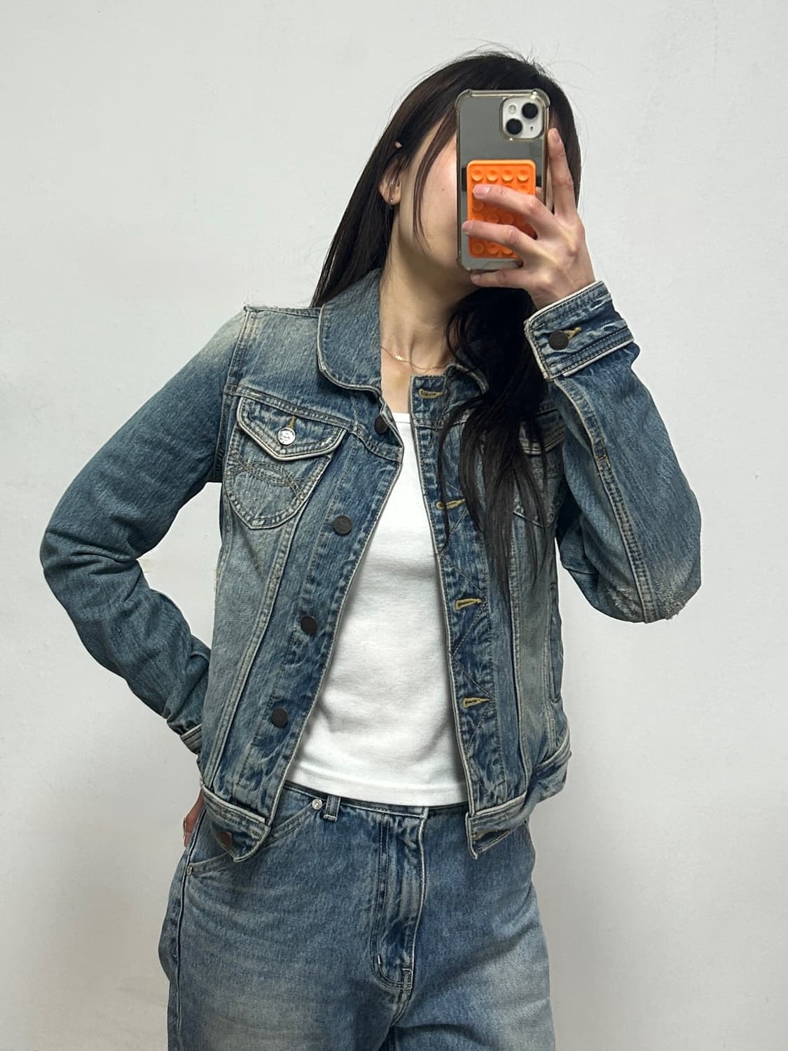 아베크롬비 중청 워싱 데님 자켓 상품이미지1