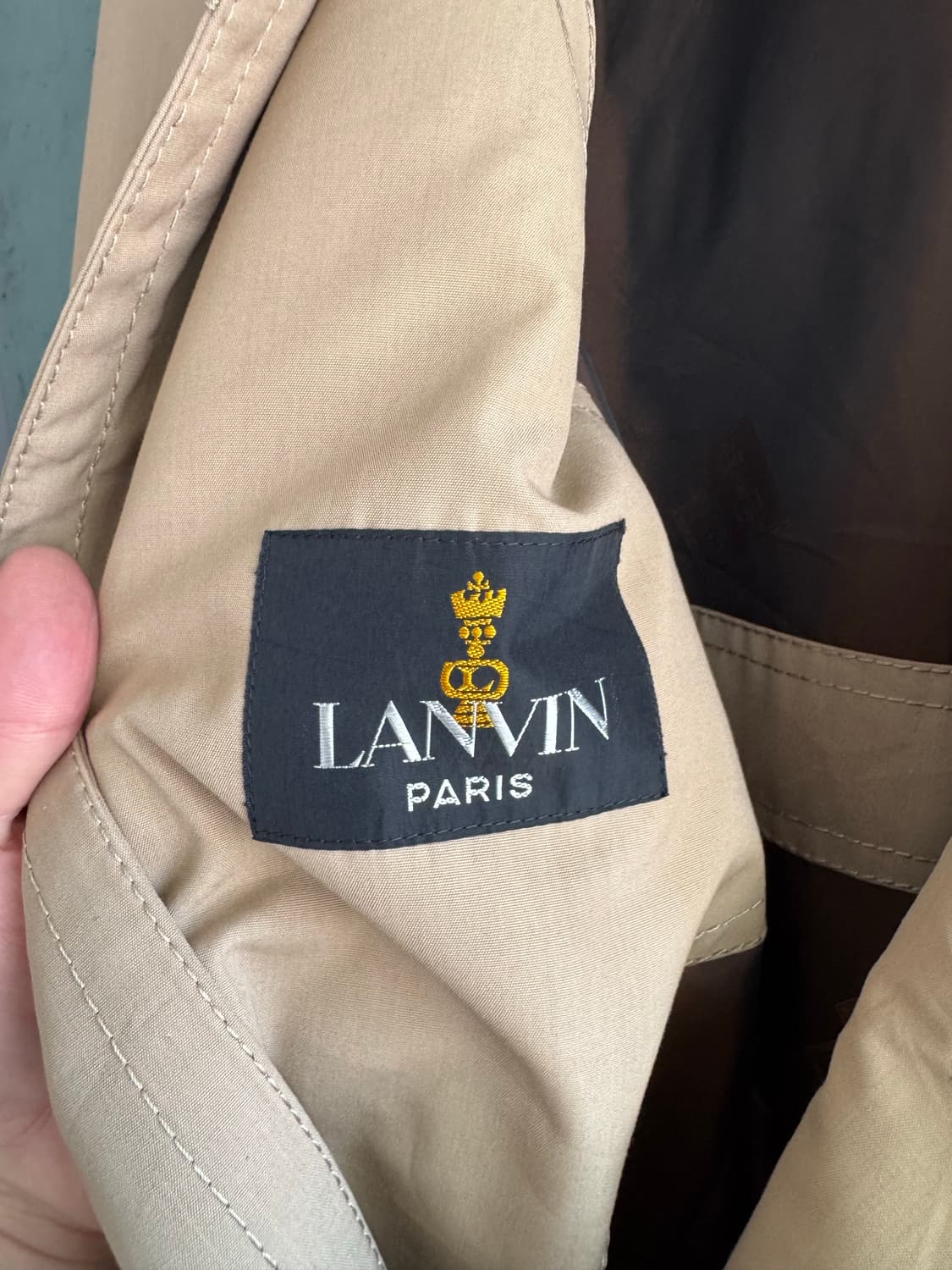 랑방 클래식 벨티드 베이지 트렌치코트  상품이미지2