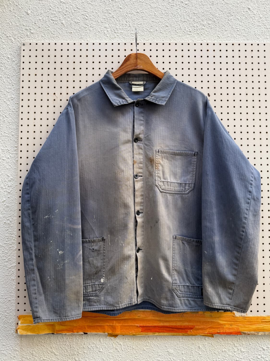 HARD SUN FADED DISTRESSED 썬페이드 헤링본 워크자켓 상품이미지1