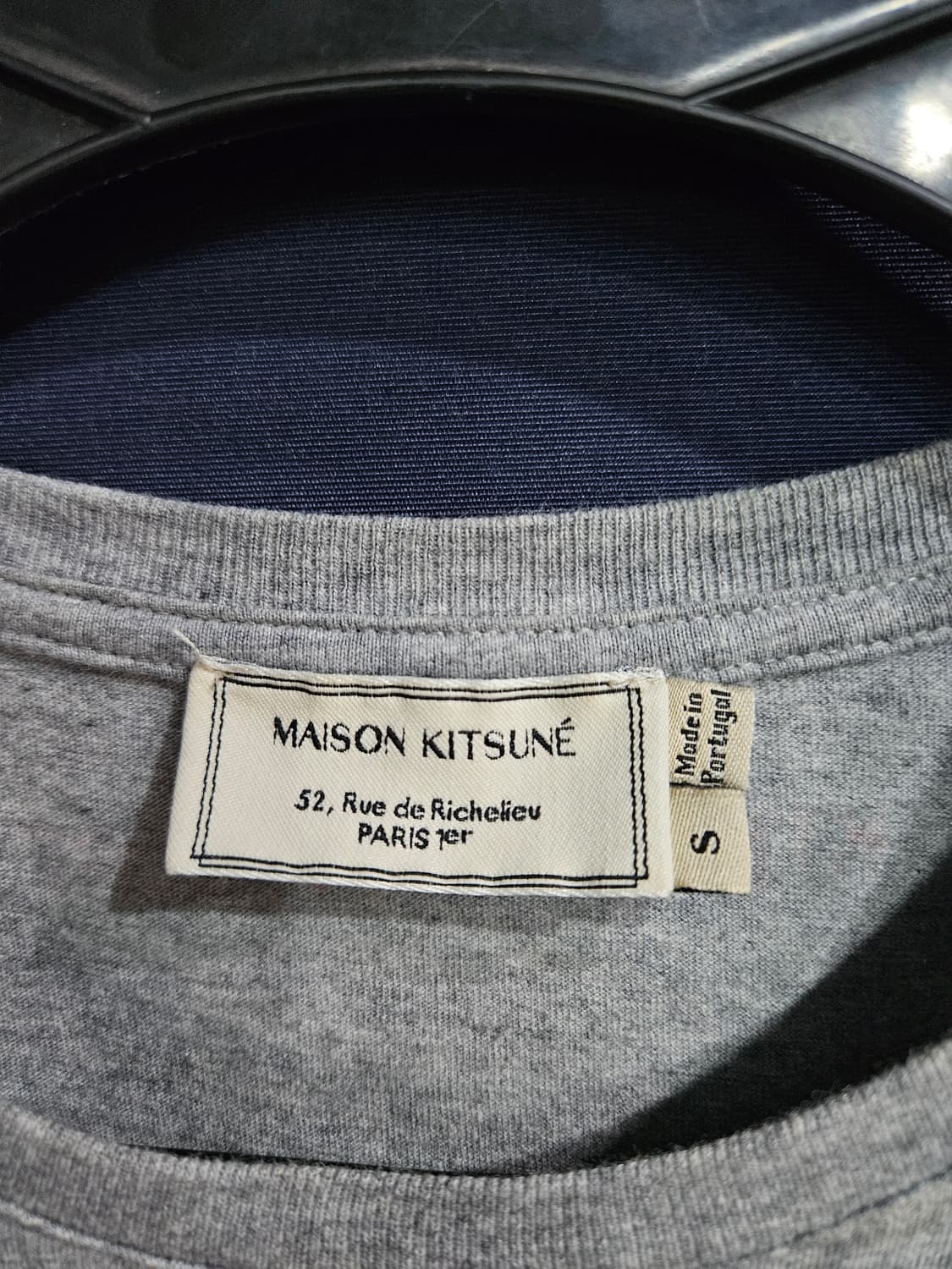 메종키츠네 프린팅 그레이 남성 90~95 반팔티  상품이미지3