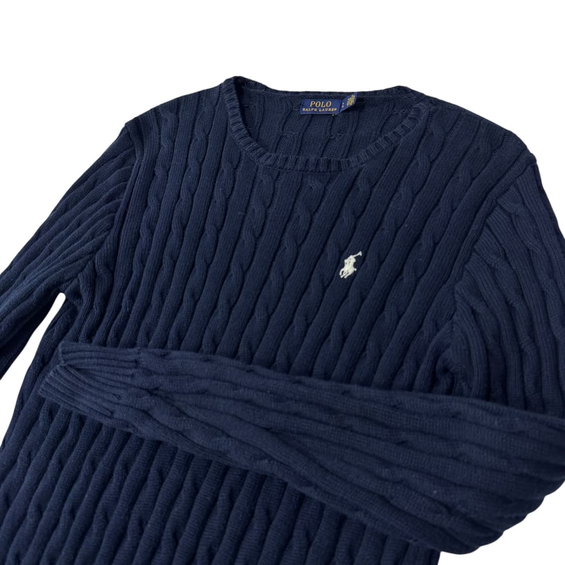 신형 여성 폴로 랄프로렌 네이비 꽈배기 니트 상품이미지2