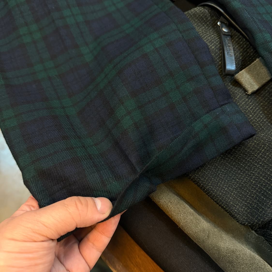 80 ~ 90S 타미힐피거 타탄체크 클래식 와이드 팬츠 34 35 36 상품이미지2