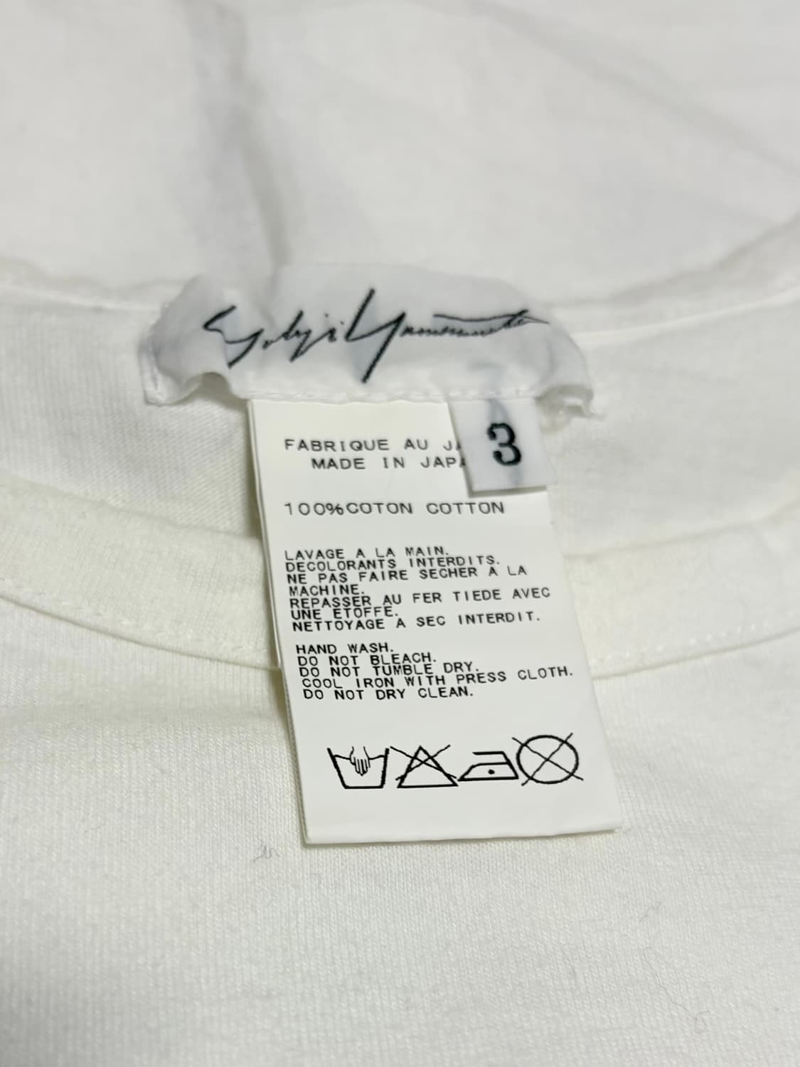 S)Yohji YamamotoxAdidas10주년 기념 반팔 티셔츠 상품이미지7