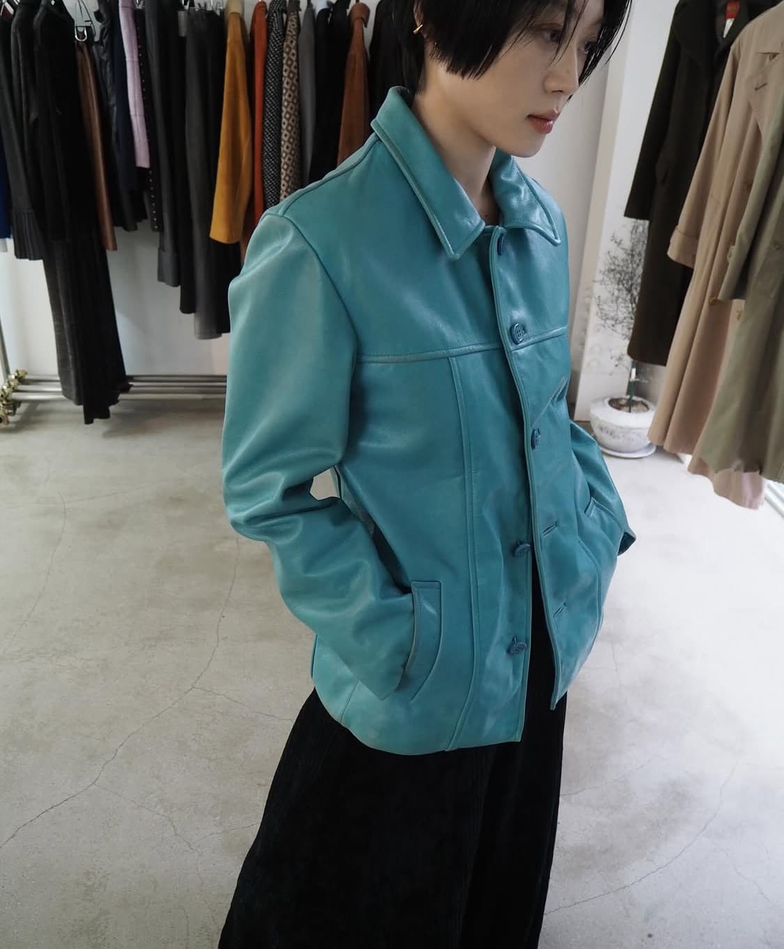 c.brumes cowskin leather jacket 상품이미지1