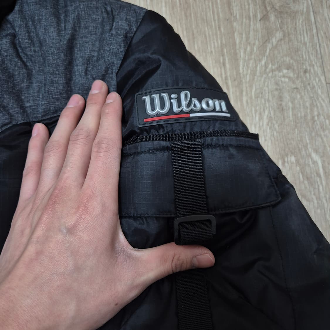 윌슨 사이드패치 포켓 덕다운 후드 패딩 점퍼 L(100) 상품이미지5
