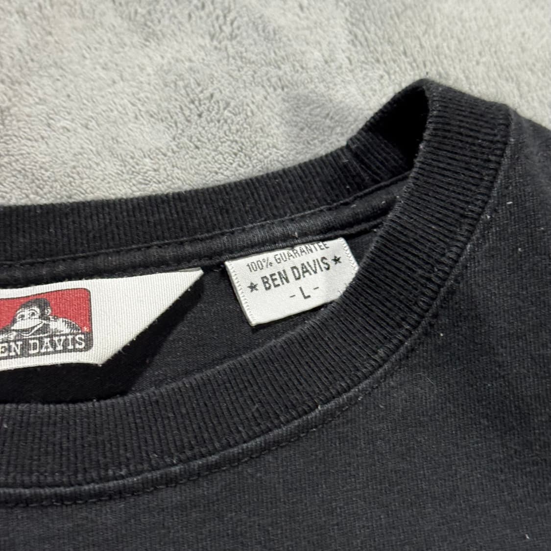 벤데이비스 자수로고 백프린팅 반팔티 상품이미지5