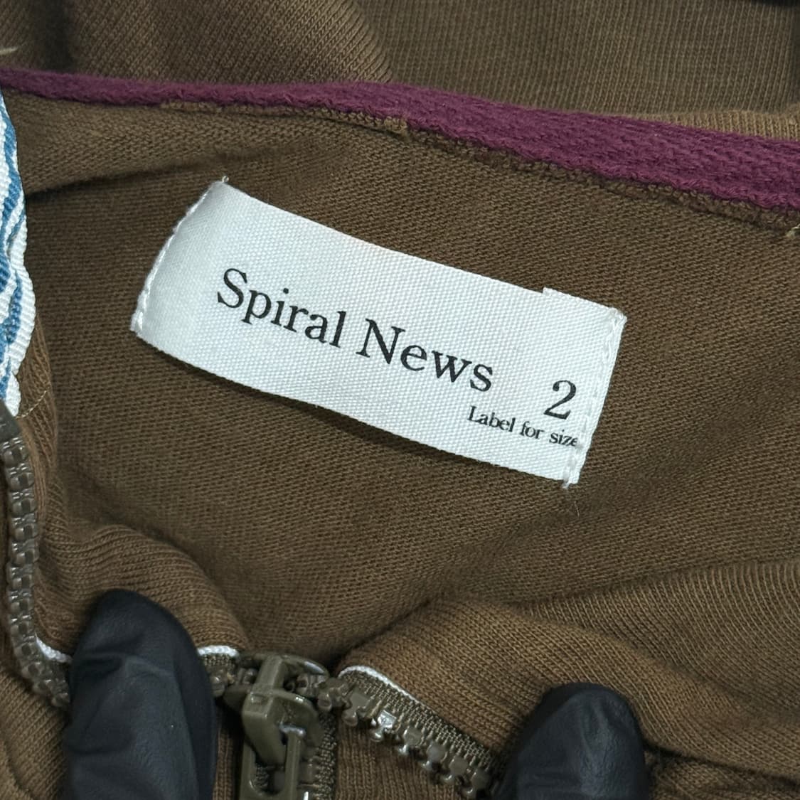 Spiral News 빈티지 2way 반팔 집업 상품이미지5