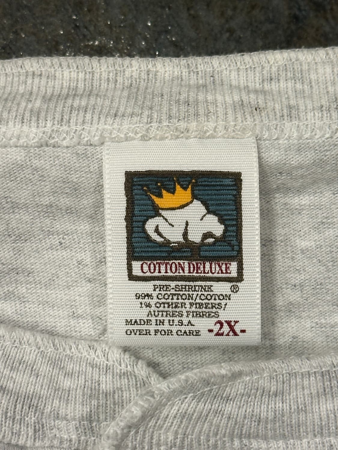 90s COTTON DELUXE 빈티지 베이스볼티 XXL 상품이미지5