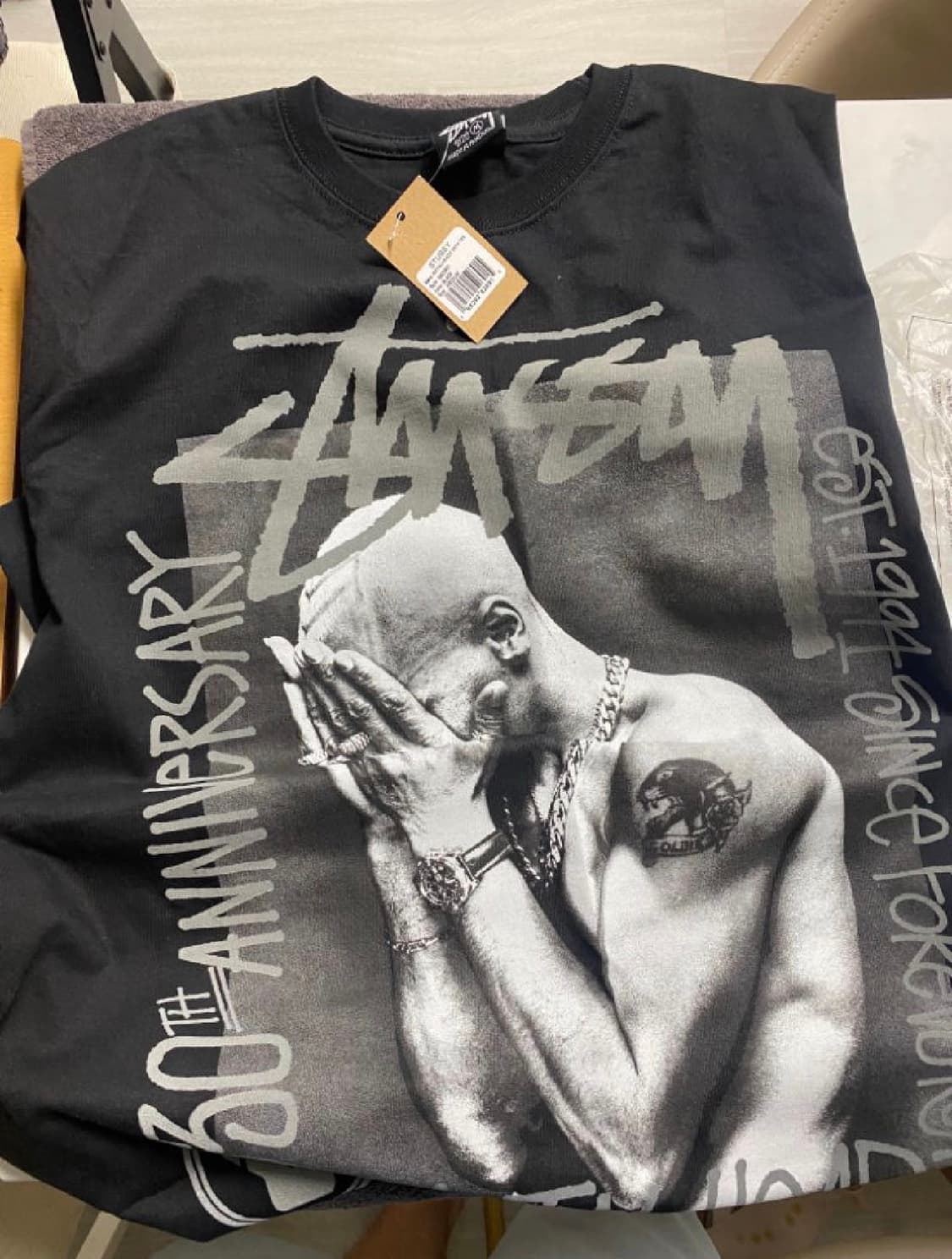 스투시 20주년 기념 2PAC 티셔츠 판매합니다  상품이미지1