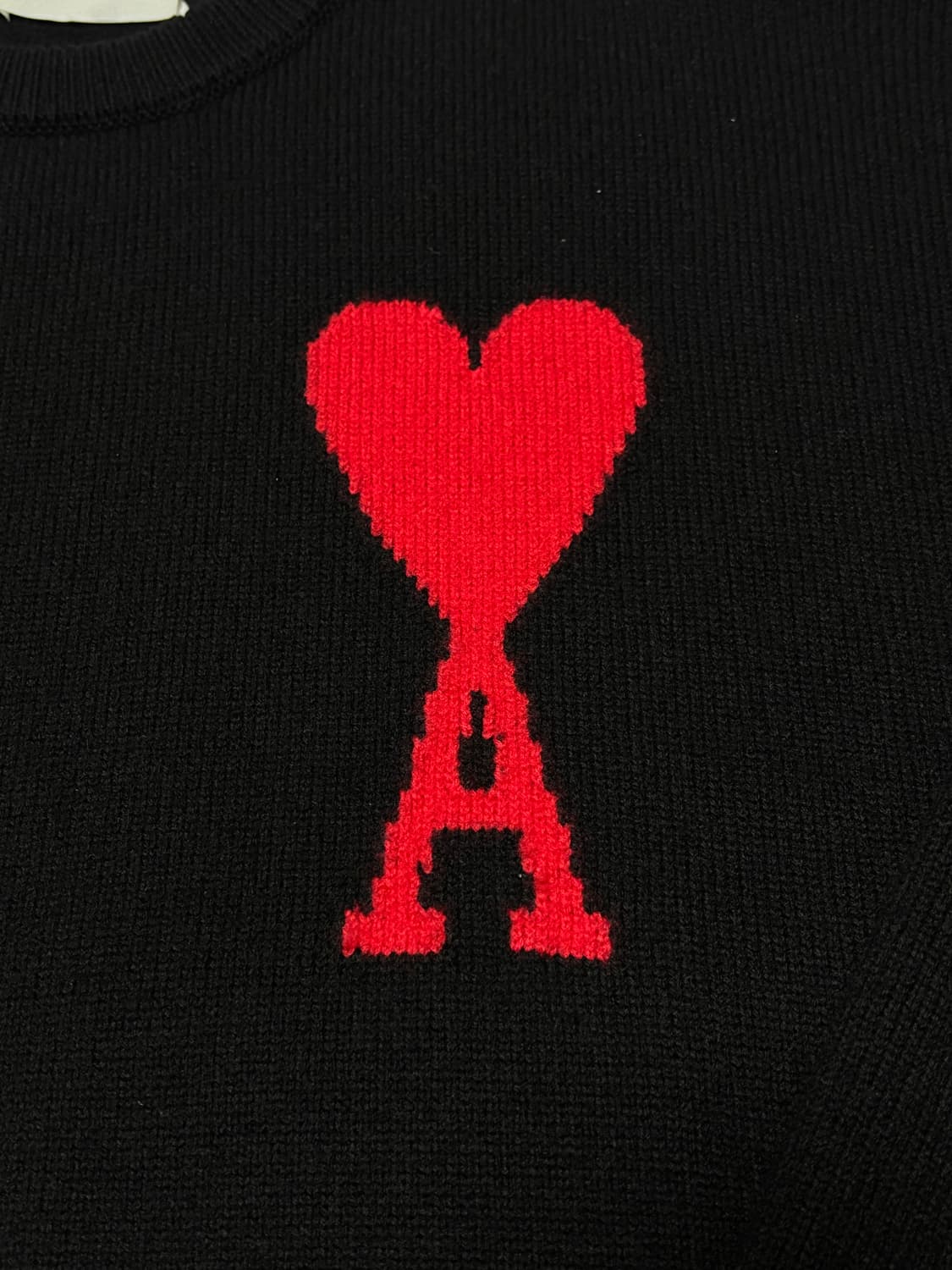 아미 인타르시아 빅하트 로고 니트 [XL] 상품이미지2