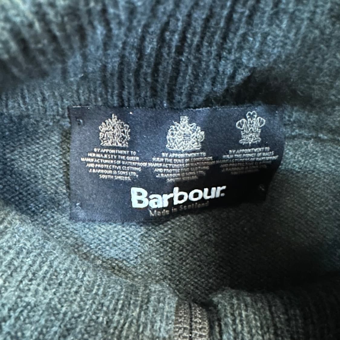 바버 램스울 하프집업 니트 상품이미지4