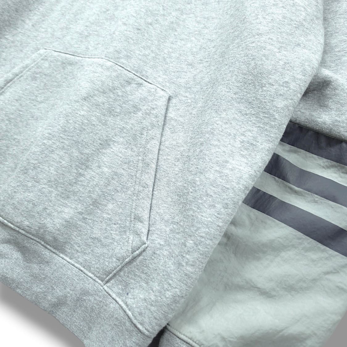 [M] 아디다스 멜란지 그레이 오리지널 플리스 후드티셔츠 상품이미지5