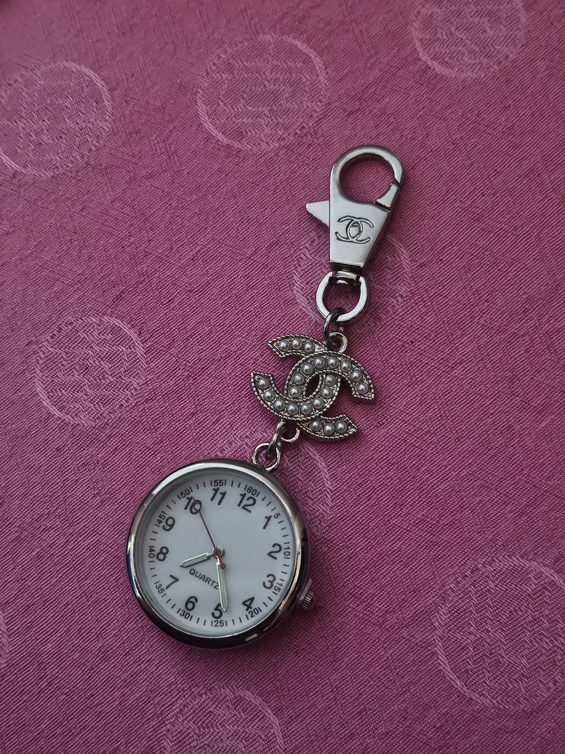 샤넬 정품 빈티지 업사이클링 시계 키링 상품이미지1