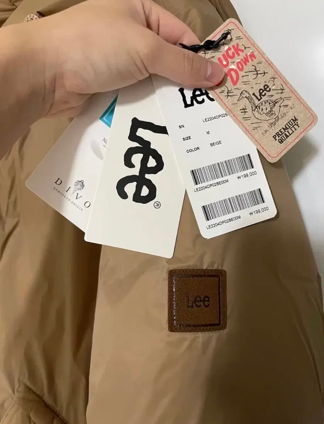 Lee 패딩 M 상품이미지5