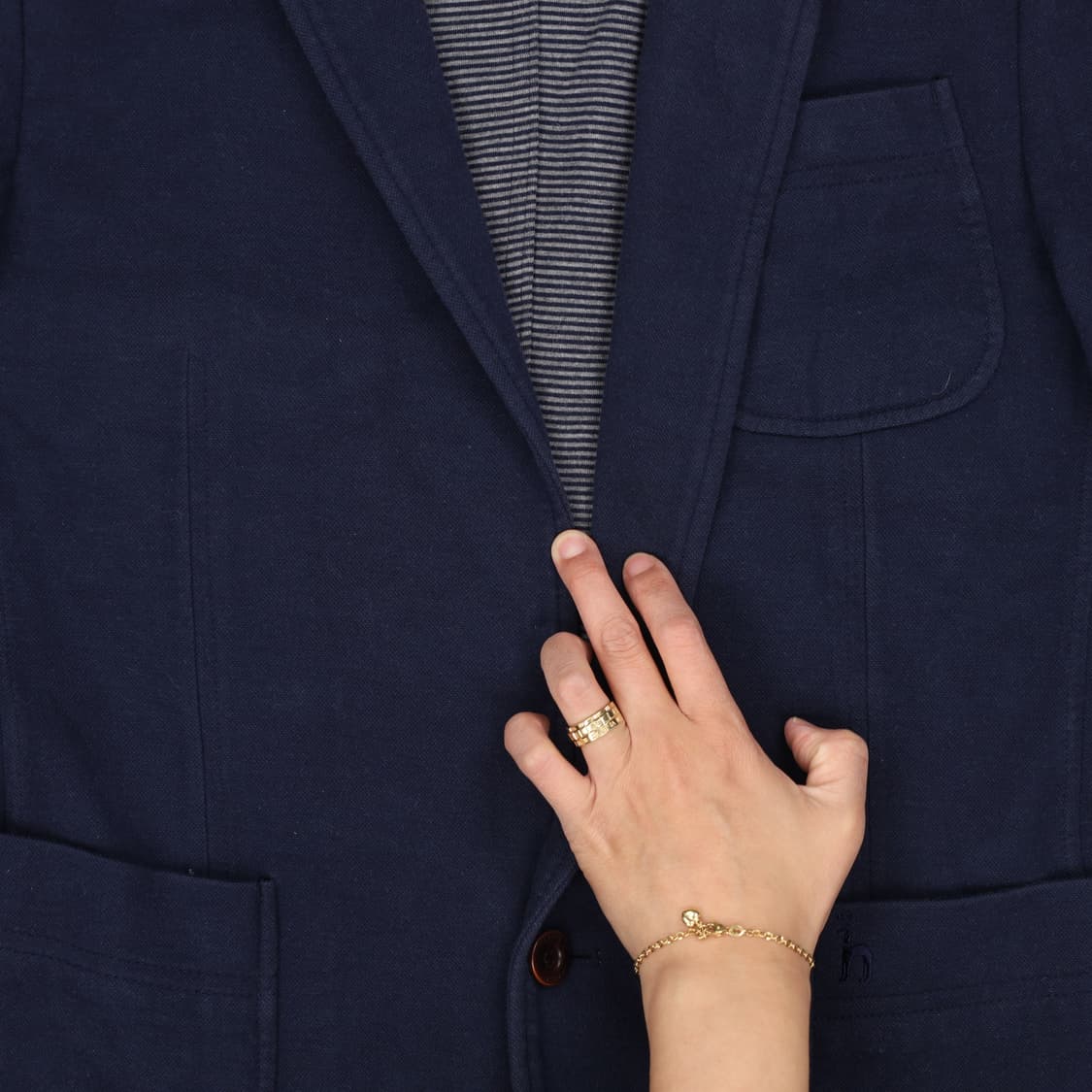 100 헤지스 코튼 블레이저 0423H1 상품이미지4