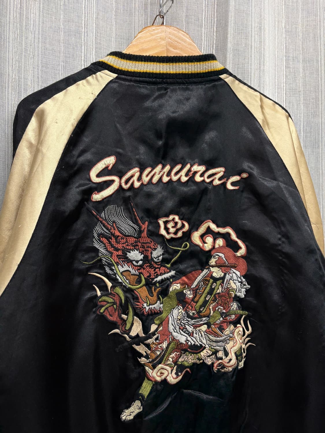 JPN 일본빈티지 오리엔탈 리버시블 자수 스카잔  Size:  35사이즈 상품이미지8